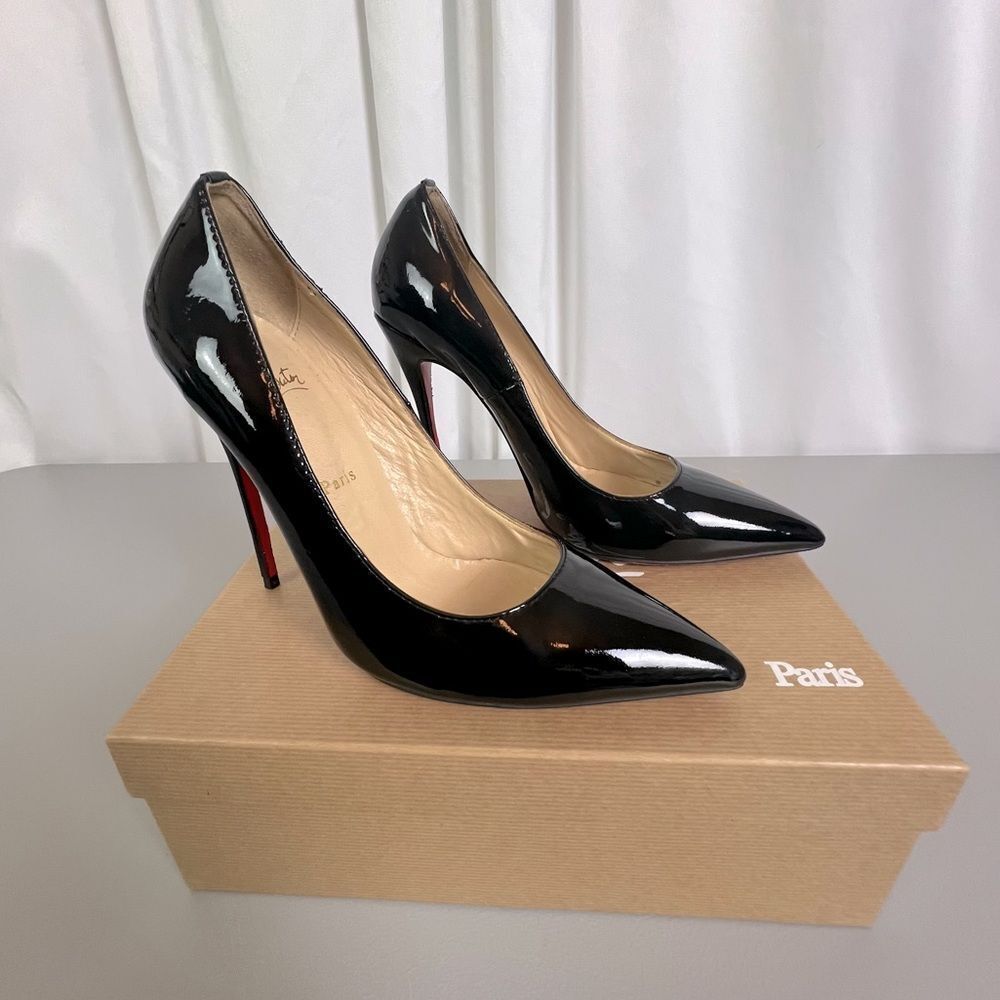 CHRISTIAN LOUBOUTIN SO KATE WOMENS BLACK STILETTOS SIZE 40 (10) - Picture 11 of 15